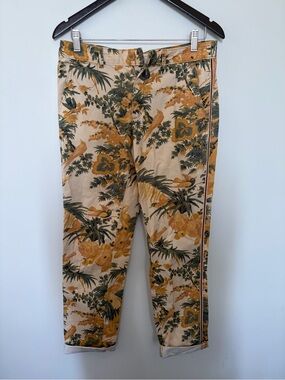 Anthropologie Chino Relaxed fit Tropical Retreat Cotton Pants - 28